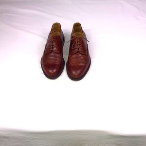Cable & Co Brown Woven Leather Oxford Shoes Men’s Size 8